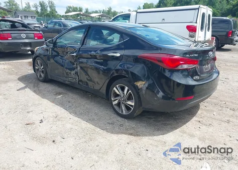 2014 Hyundai Elantra Limited from USA, damaged, VIN 5NPDH4AE4EH541137
